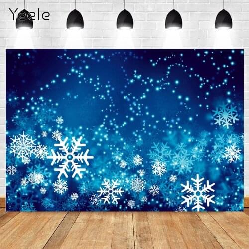 Yeele Winter Christmas Backdrop Photography Snowflakes Glitter Spots Baby Portrait Background Photophone Photocall Photo Studio