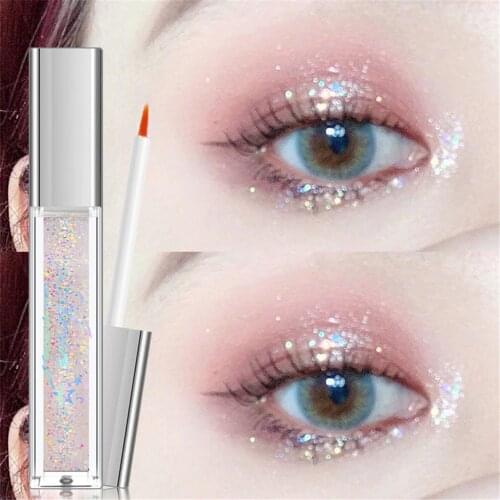 LIquid Eye shadow Pearl light Flash film Brilliant Pearl light Highlight Flash powder Lying silkworm juice