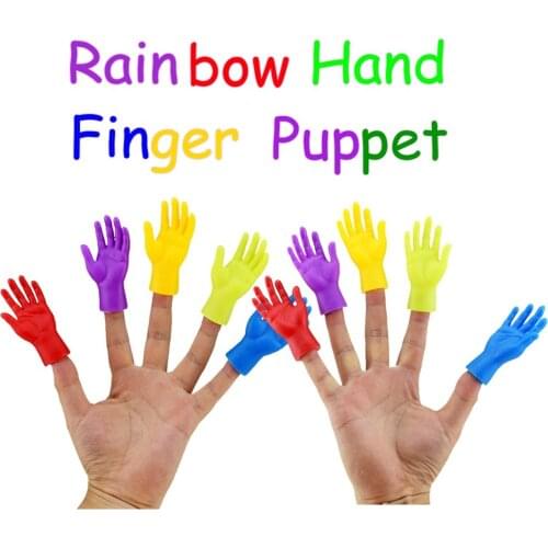 10PCS Finger Puppet Novelty Funny Mini Left & Right Hand Toy Funny Toys For Game And Party Shocker Toys For Children Adults Pet