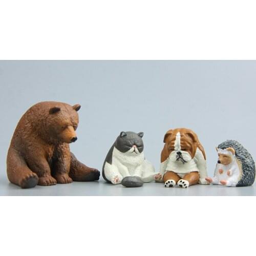 2-4cm Japanese anime figure zakka series T-ARTS sitting ver action figure collectible model toys for boys