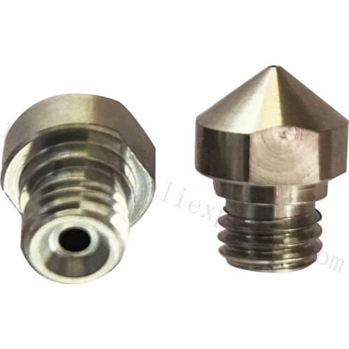 2pcs titanium alloy Nozzle f/ Micro Swiss MK10 All Metal Hotend Upgrade, Wanhao/ Creator pro / Dreamer / Finder 3D Printer Use