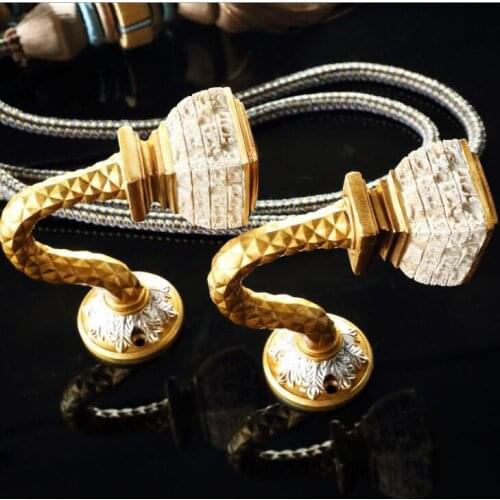 2pcs U stone hook Curtain Tie Back Tieback Holders Wall Hooks Hanger Home Decor