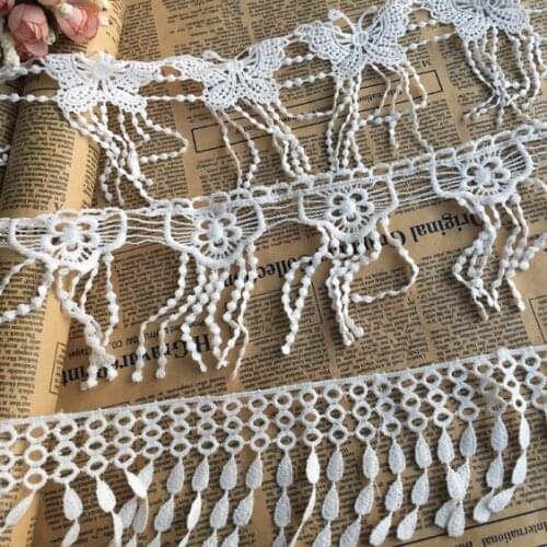 2016 new milk silk tassel lace embroidery lace clothing accessories DIY wide 9/10/13cm