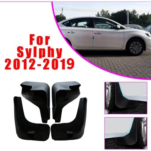 4Pcs Car Mud Guards For Nissan Sylphy 2012 2013 2014 2015-2019 Front Rear Splash Guards Over Fender Kit Car Fender Accessories