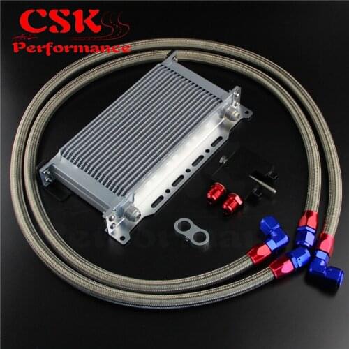 AN10 19 Row Oil Cooler w/ Bracket Hose Kit Fits For BMW 335: N54 E90 E92 E93/135: E82