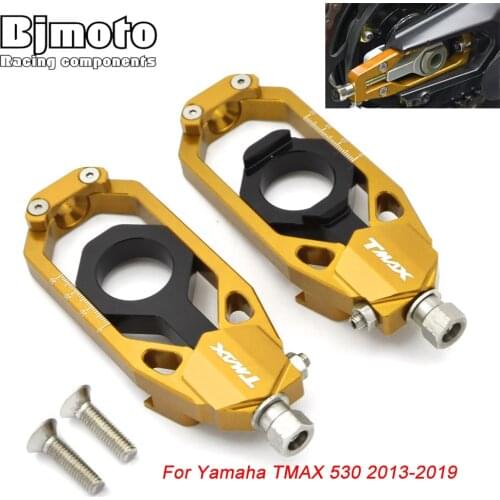 BJMOTO TMAX530 Motorcycle T-max CNC Chain Adjusters Tensioners Catena For Yamaha TMAX 530 2013 2014 2015 2016 2017 2018 2019