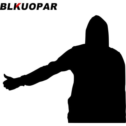 BLKUOPAR for Person Thumb Car Stickers Vinyl Material Decals Suitcase Snowboard Fashionable Occlusion Scratch Creative Goods