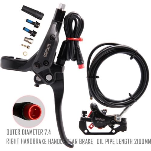 E-Bike MTB Scooter Split long 2100mm Oil pipe Adjustable Price Right Disc Cut Power off brake Xod Bafang Parts Right hand rear