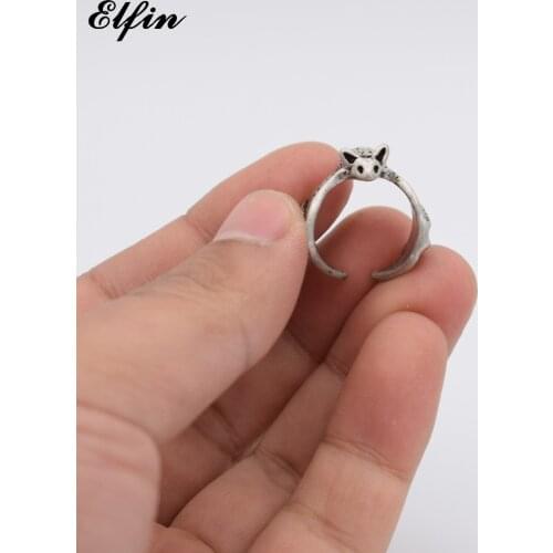 Elfin Trendy Vintage Adjustable Bat Ring Men Fashionable Cute Jewellery Rings For Women Anillos Mujer Warcraft Overwatch