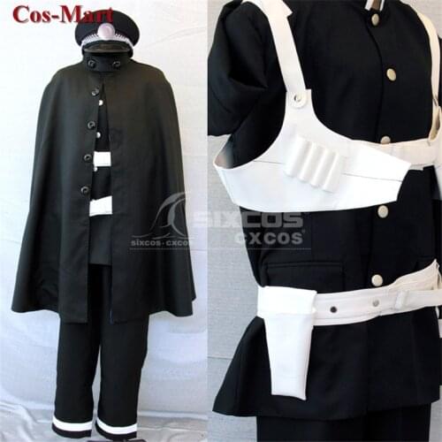 Game Shin Megami Tensei：Devil Summoner Cosplay Costumes Raidou Kuzunoha XIV Black Uniform Suit S-XL Or Custom-Make Any Size