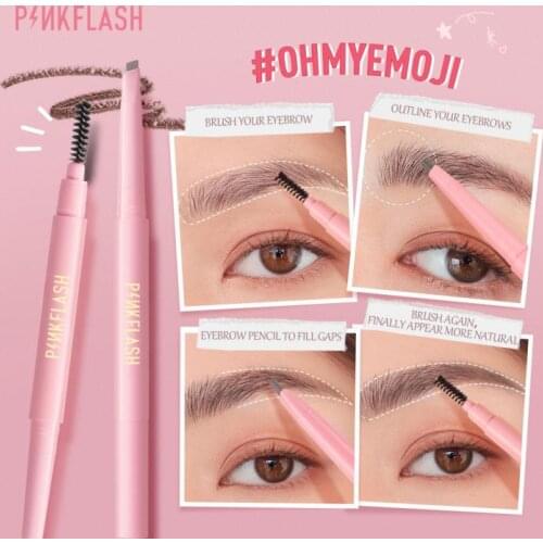 PINKFLASH Eyebrow Pencil Waterproof For Eyebrows Cosmetics Eyebrow Marker Enhancer Brown Pen Eyebrow Pencil With Brush TSLM1