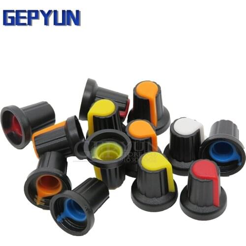 20PCS WH148 potentiometer knob cap Yellow Orange Blue White Red 15X17mm AG2 knob
