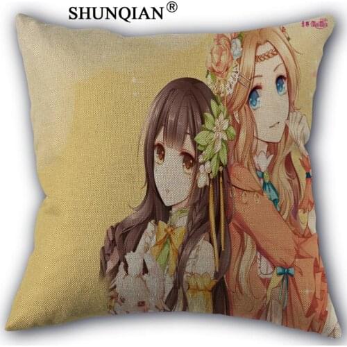 Best nice Custom Mini Miss pillowcase Custom Cotton Linen Throw Pillow Cover Pillowcase Customize 45x45cm one side