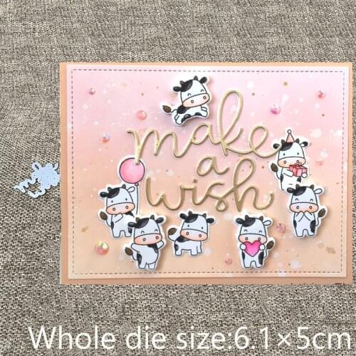 XLDesign Craft Metal Cutting Dies cut dies make a wish letters decoration scrapbook Album Paper Card Craft Embossing die cuts