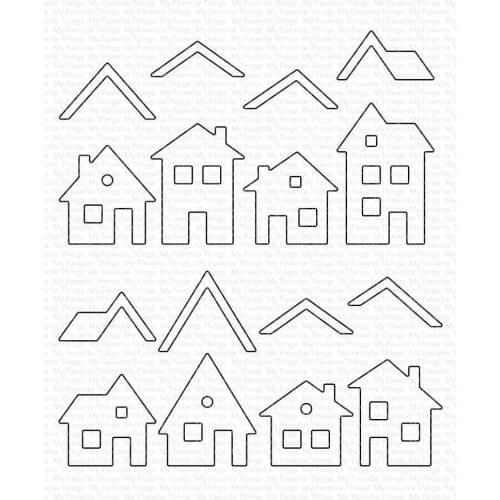 2021 AliliArts Metal Cutting Dies House set diy Scrapbooking Photo Album Decorative Embossing PaperCard Crafts Die