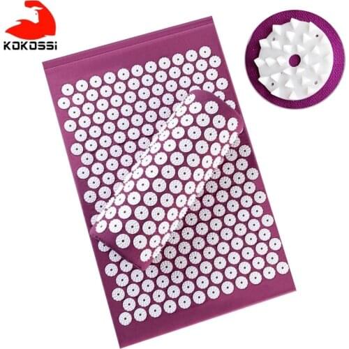 KoKossi Non-Slip Acupressure Cushion Massage Mat Body Pain Spike Fitness Pilates Exercise Pillow Yoga Mat Applicator kuznetsov