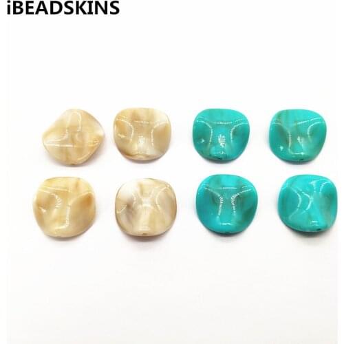 New arrival! 25x24mm 250pcs/lot solid Acrylic Twisted coin beads for earrings/Earring parts/jewelry findings Accessories DIY