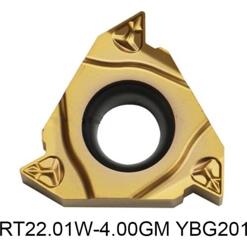 Original RT22.01W-4.00GM YBG201 Carbide Inserts 22ER 4.0ISO RT22.01 4.00GM 10pcs Lathe Tools Turning Tool CNC Cutter