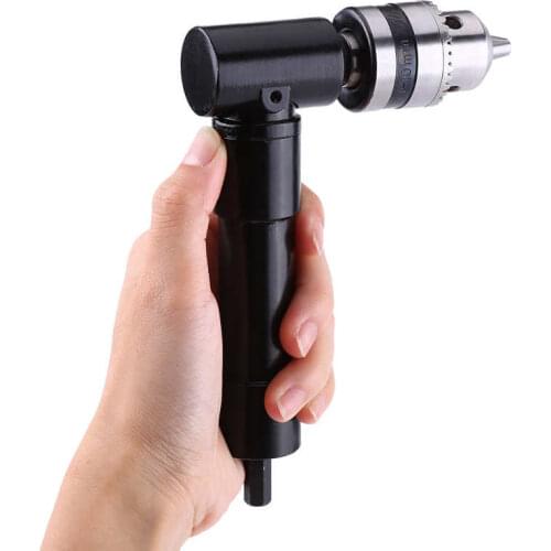 Right Angle 8mm Hex Shank Drill Adapter 90 Degrees Attachment Extension Drilling Tool Right Angle Drill Chuck