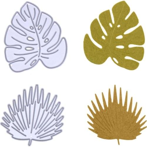 Mixed Tropical Leaves Shape Metal Cutting Dies Stencil for DIY Scrapbooking Album Embossing Paper Cards Decorative Crafts 2018