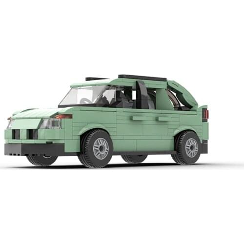 MOC Green BLOCK High-Tech Retro Car Building Blocks Bricks Classic Toys Car Model Christmas Gifts for Kids Toys Boy