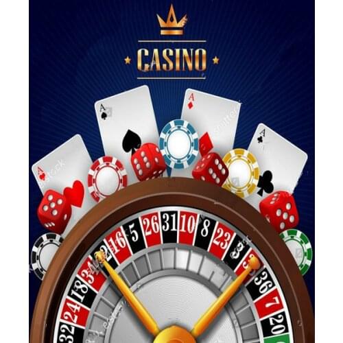 Las vegas party Casino Gambling Element Theme backdrops polyester or Vinyl cloth High quality Computer print party background