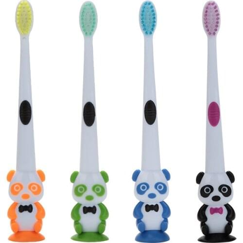 1 pcs Children Cartoon Panda Soft Bristle Toothbrush Baby Tooth Brush Kids Training Teeth Brush Dental Care for 3-12 Years Old
