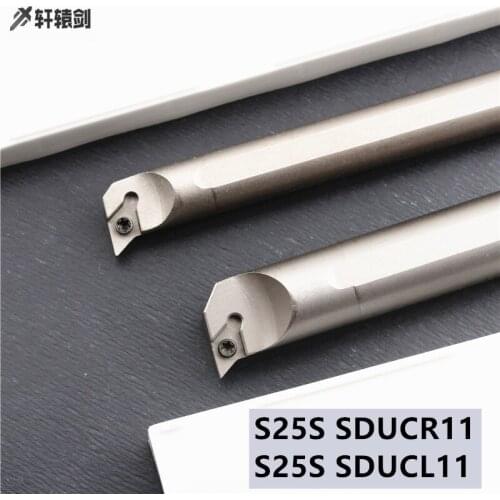 1PC S25S SDUCR11 SDUCL11 Arbide Blade Inner Hole Turning Tool CNC DCMT Holder