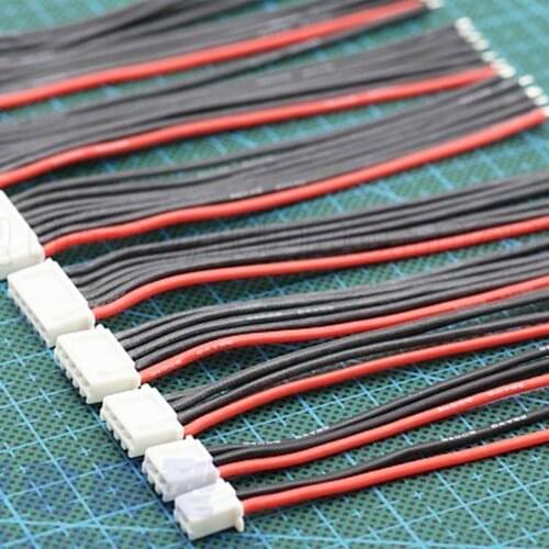 10PCS DIY Accessory 1S 2S 3S 4S 5S 6S 7S 8S RC Drone Helicopter Lipo Battery Balance Charger Cable 22AWG Silicone Line Connector