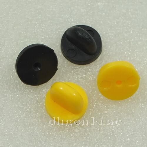 1000 PCS Rubber Lapel Hat Tie Tac Tack Pin Back Holder Clasp for Sports Choice Wholesale
