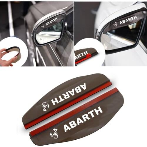 2pcs Car Side Rear View Mirror Rain Eyebrow Visor Look Sun Shade Auto Accessories For Fiat Viaggio Abarth Punto 124 125 500