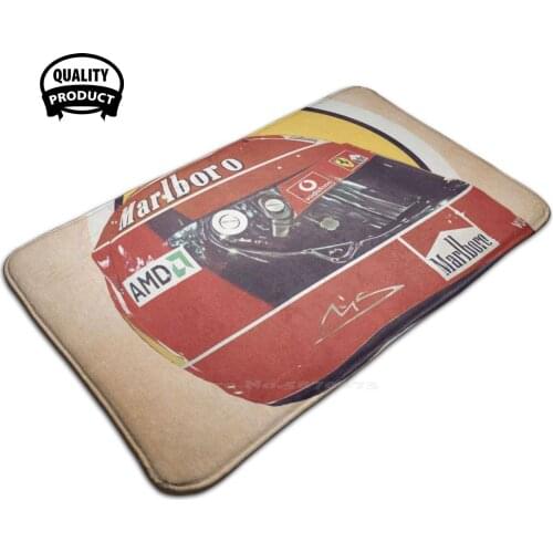 Michael SchumacherS Helmet 3D Household Goods Mat Rug Carpet Foot Pad Michael Schumacher Driver Race Racer Racing Helmet