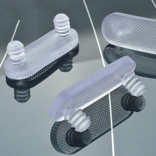 4pcs Anti Collision Particle Embedded Silicone Plug Stopper Thickness 7MM Transparent Rubber Protector Pad Corner Brackets