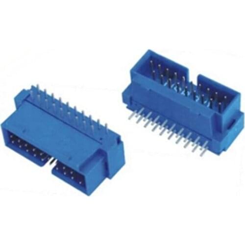 5pcs USB 3.0 IDC 19PIN MALE PLUG 90 DEGREE DIP