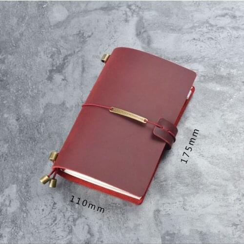 Traveler Notebook Genuine Leather Planner Note books Notebook Planner Organizer Journal Agenda Daily Office School 175X110mm