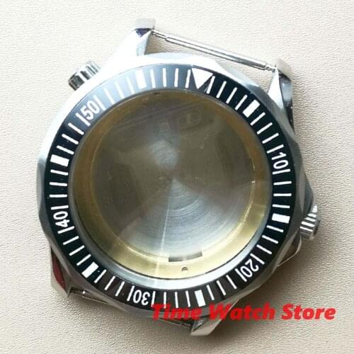 41mm watch case sapphire glass stainless stee fit ETA 2836 Miyota 8215 DG 3804 movement luminous ceramic bezel