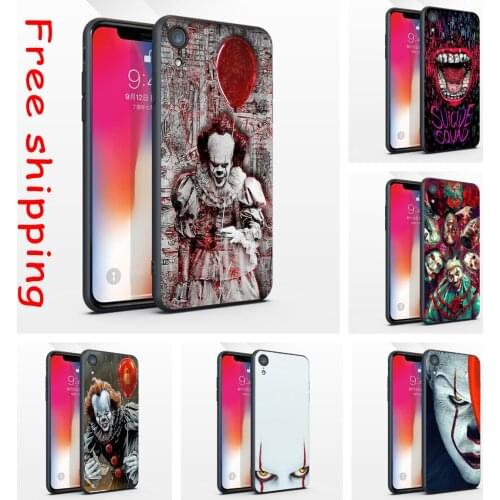 Scary Clown Phone Case Classic game Fashion New Silicone Black Sotf TPU Cover for iPhone 11 Pro Max 6 7 8plus 5 X XS XR XSMax