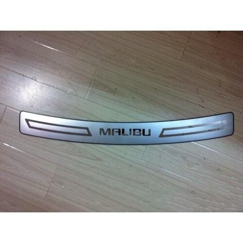 For Chevrolet Malibu 2013-2015 stainless steel Rear Bumper Protector Sill Trunk Rear guard Tread Plate Trim Car styling