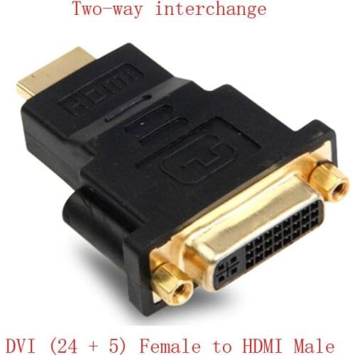 DVI Female to HDMI-Compatible Male adapter DVI (24 + 5) to HDMI-Compatible Connector