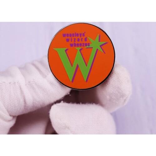 Weasleys' Wizard Wheezes Enamel Pin H-Potter Brooch Badge Metal Fashion Jewelry Accessories