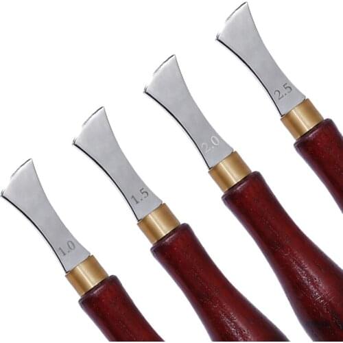 1pcs Leather Sewing Tools Leather Edge Creaser Stainless Steel Shallow Slot Edge Lineer Pressure Edge Device Trimmer Crimping