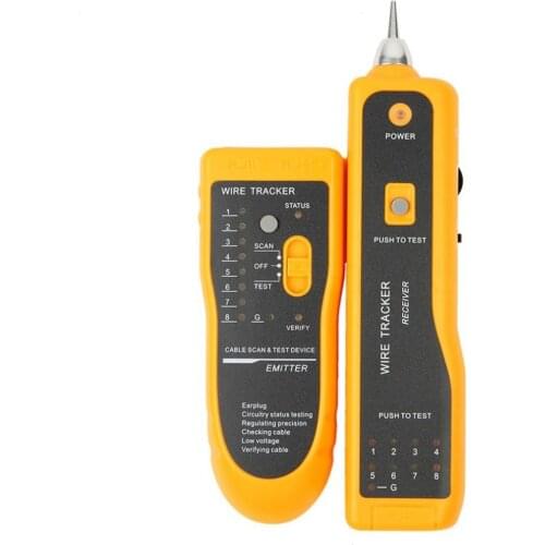 JW-360 LAN Network Cable Tester Telephone Wire Tracker Diagnose Tone Tool Kit RJ45 RJ11 Line Finding Sequence Testing