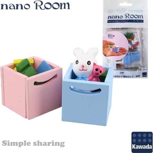 Kawada Nano Room Handmade Miniature Furniture NanoRoom NRS-010 Toy Box DIY Wooden Assembled Mini Ornaments