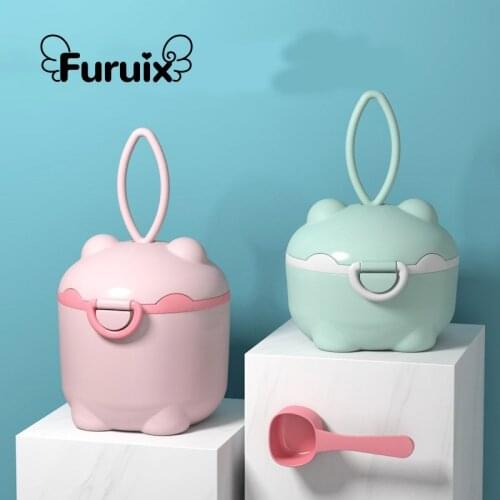 Cute Pig Style Portable Baby Food Storage Box Essential Cereal Cartoon Milk Powder Boxes Baby Food Storage Container