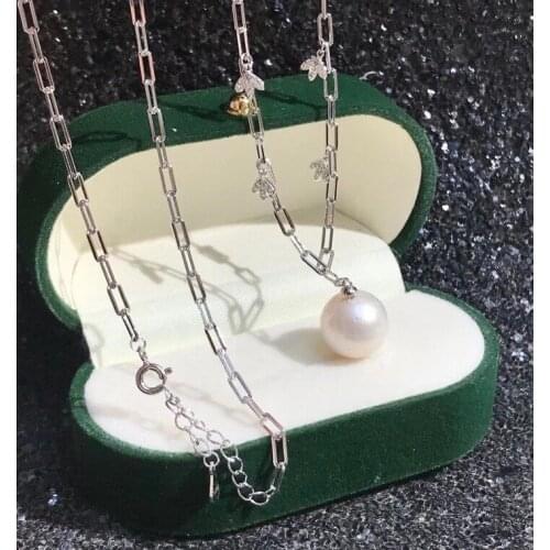 Beautiful Hot 925 Sterling Silver Necklace Findings Jewelry Base Settings Mountings Parts for Akoya Edison Pearls, Coral, Jade