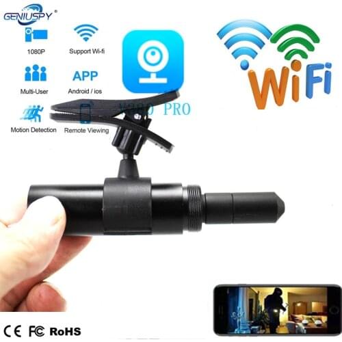 Micro WIFI Bullet Cam 1080p HD Video Audio H.264 P2P V380 APP 35MM Lens CCTV Security Camera TF Card Slot 5V Power Supply
