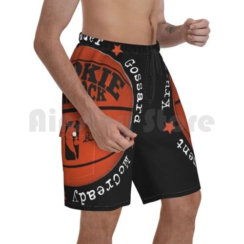 Mookie Blaylock-( White Text ) Beach Shorts Men Beach Pants Swim Trunks Pearl Jjam Mookie Blaylock Basketball Grunge