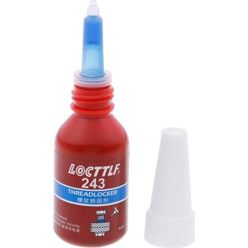NEW 1 Pc 10ml Screw Glue Thread Locking Agent Anaerobic Adhesive 243 Glue Oil Resistance Fast Curing