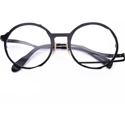 Belight Optical Women Men Japan Design Irregular Vintage Glass Prescription Eyeglasses Optical Spectacle Frame Eyewear MM-0012