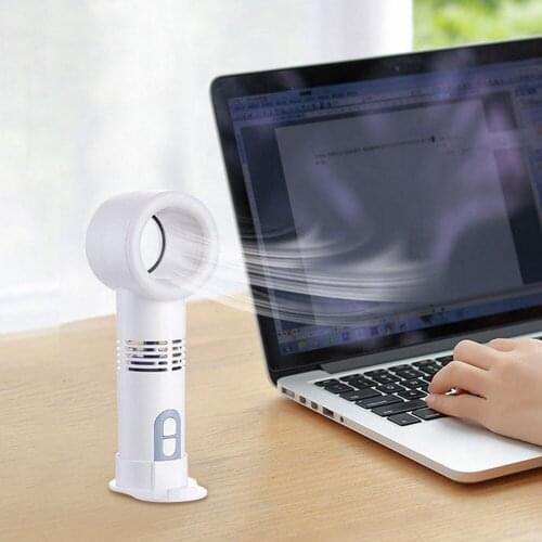 Mini Handheld Portable USB Live Selfie Beauty Mobile Phone Bracket Fill Light Leafless Three Stalls Lasting Battery Small Fan